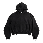DISTRESSED PULLOVER HOODIE