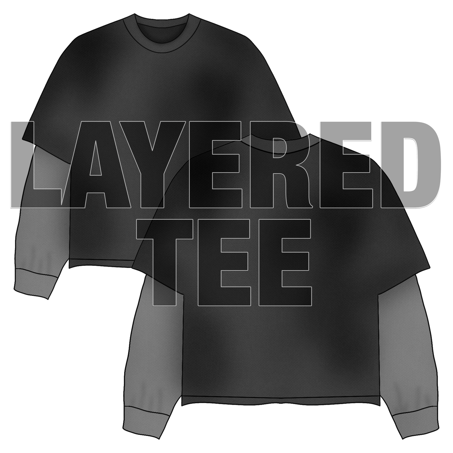 LAYERED TEE MOCKUP